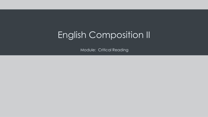 english composition ii