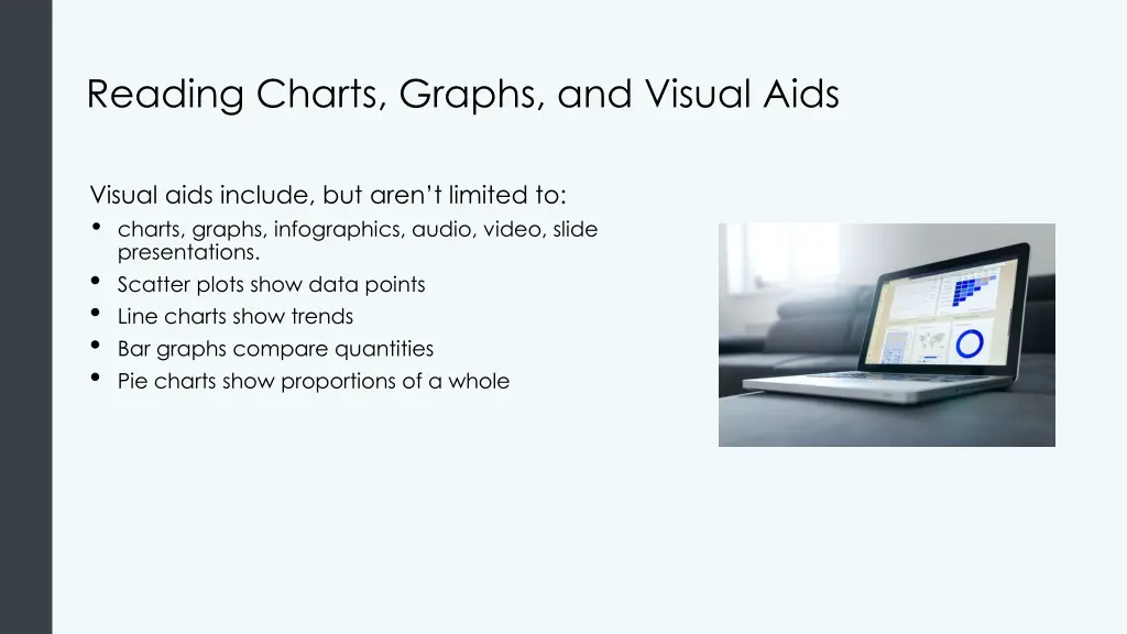 reading charts graphs and visual aids