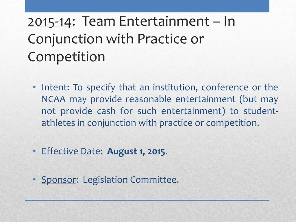 2015 14 team entertainment in conjunction with