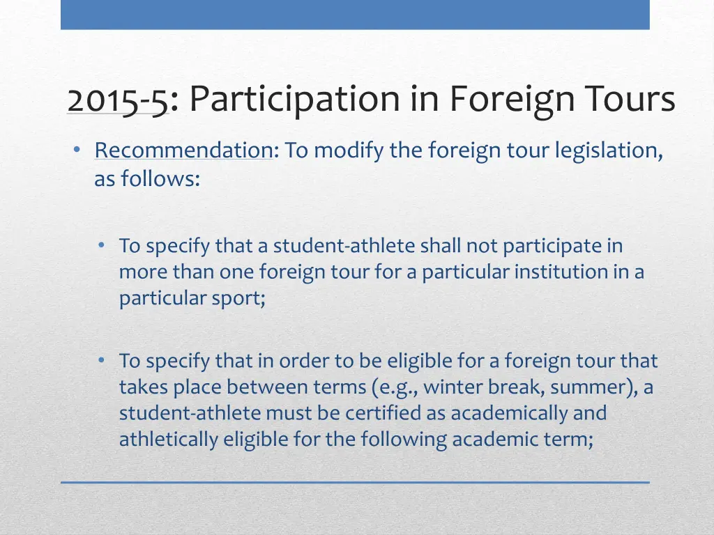 2015 5 participation in foreign tours