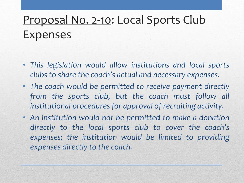 proposal no 2 10 local sports club expenses 2