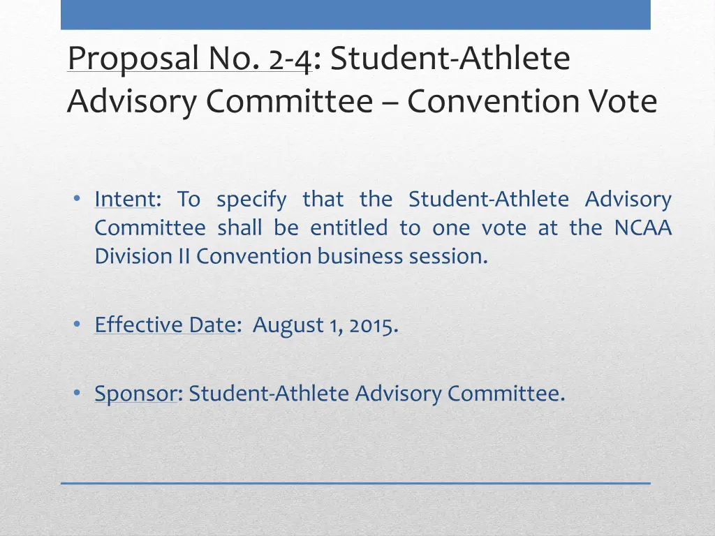 proposal no 2 4 student athlete advisory