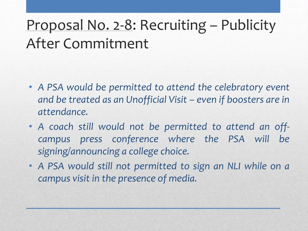proposal no 2 8 recruiting publicity after 1