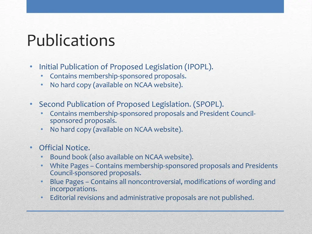 publications