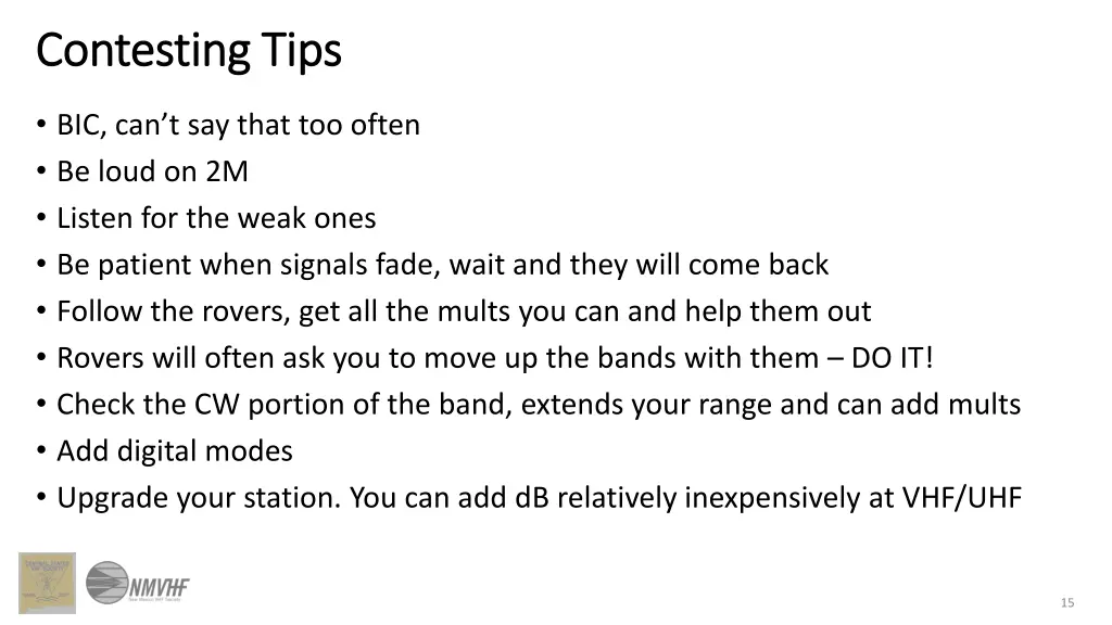 contesting tips contesting tips