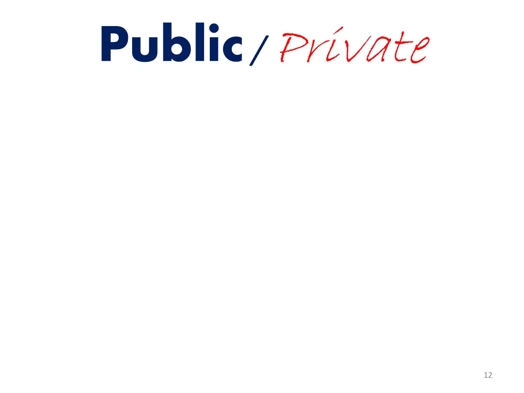 public private