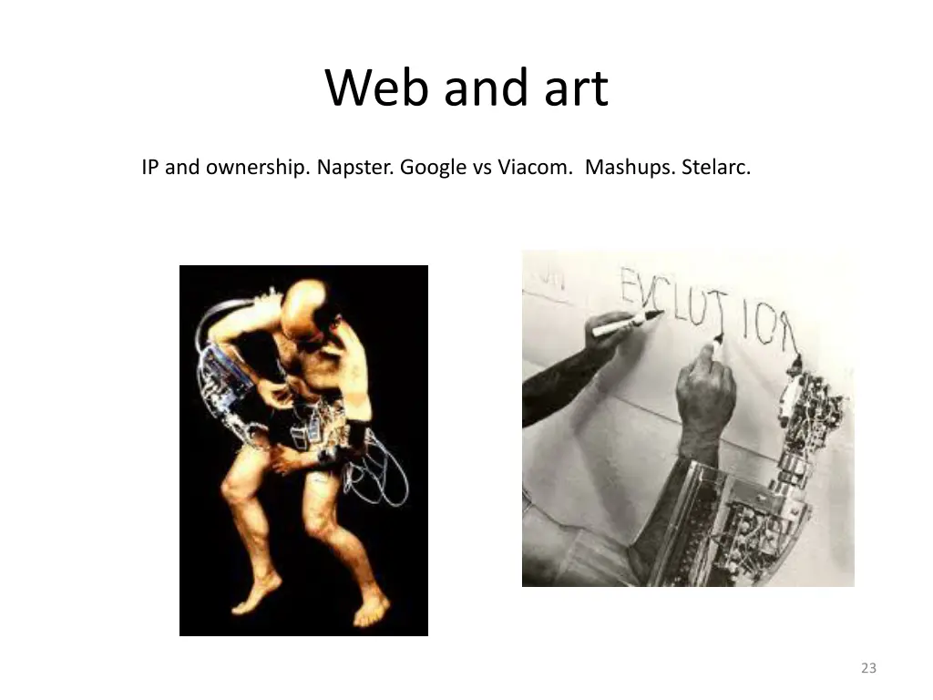 web and art