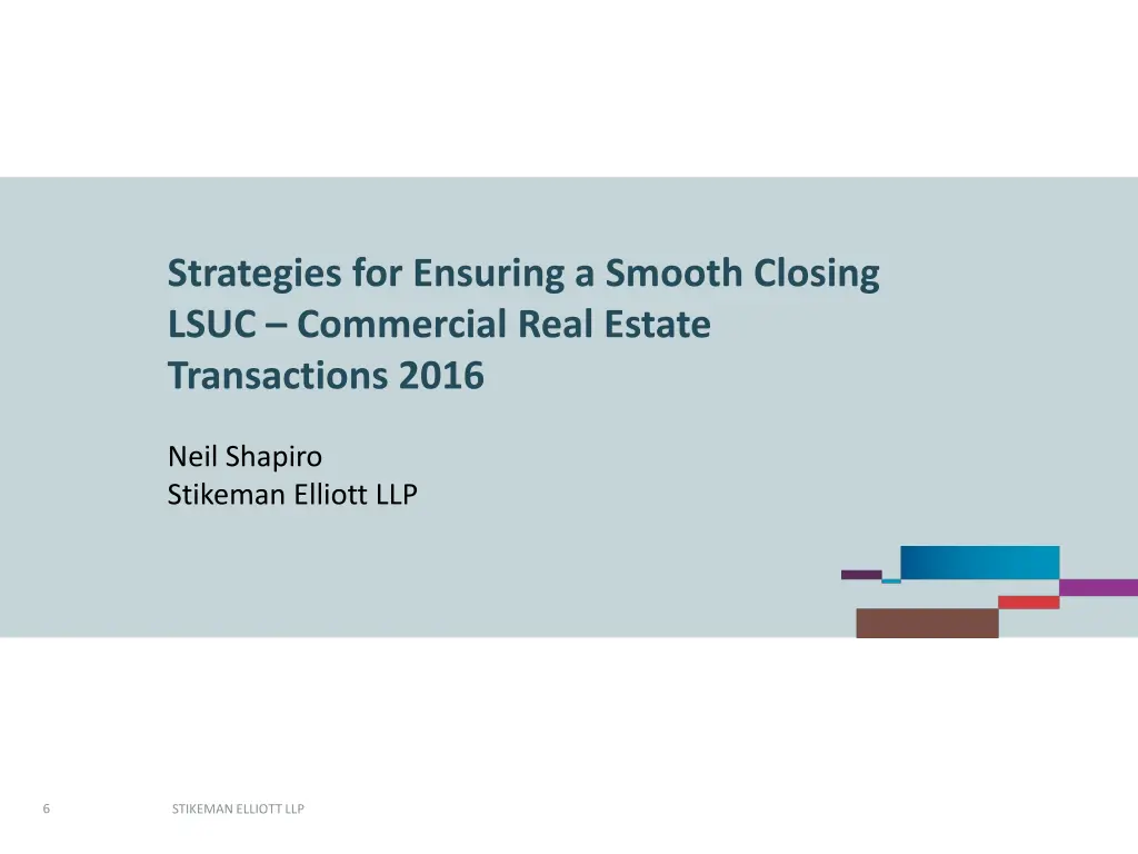 strategies for ensuring a smooth closing lsuc