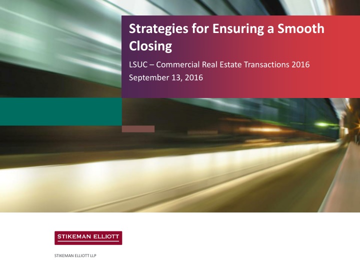 strategies for ensuring a smooth closing