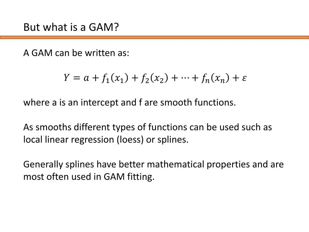 but what is a gam