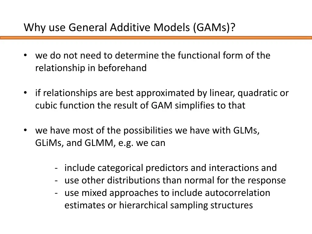 why use general additive models gams 3
