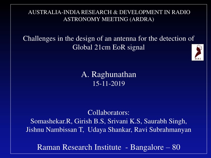 australia india research development in radio