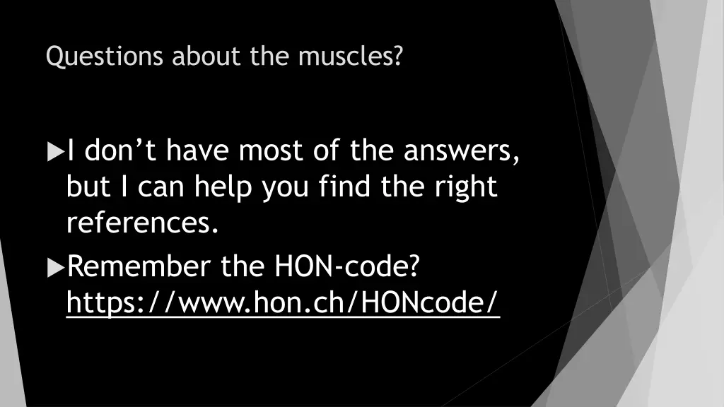 questions about the muscles