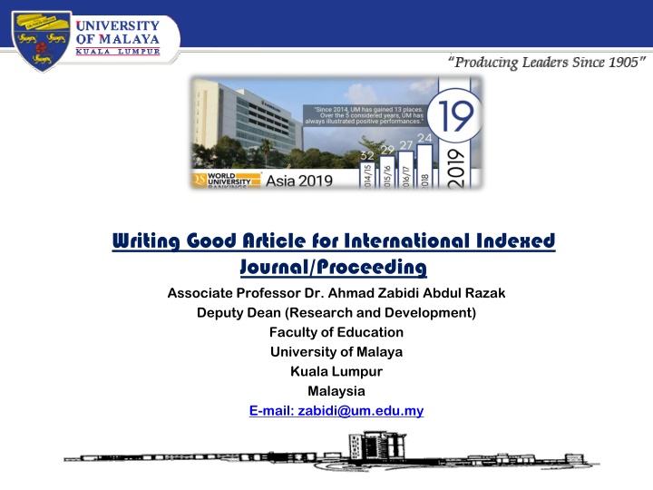 writing good article for international indexed