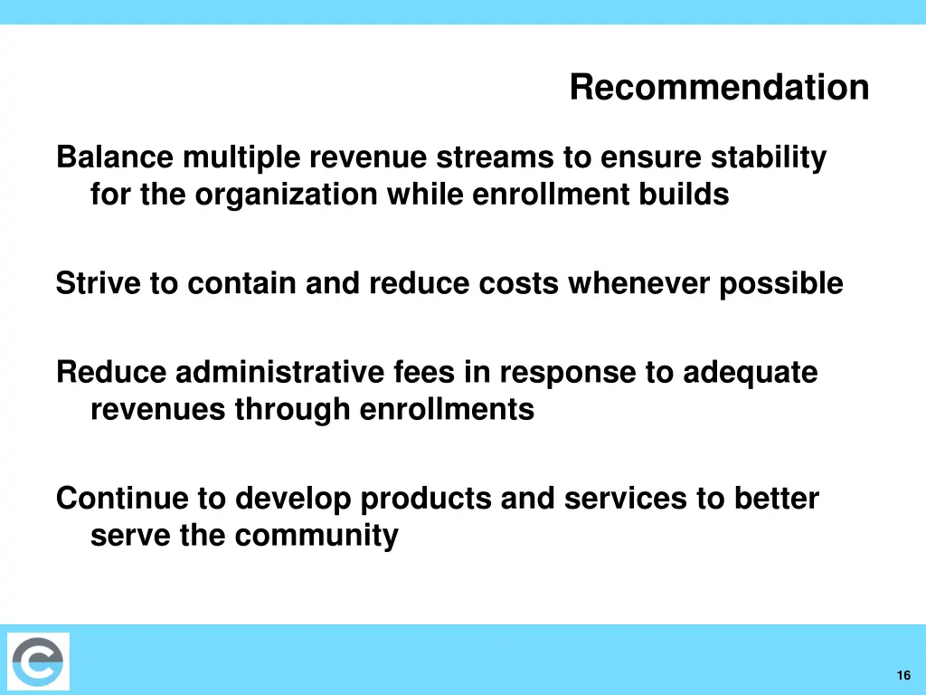 recommendation