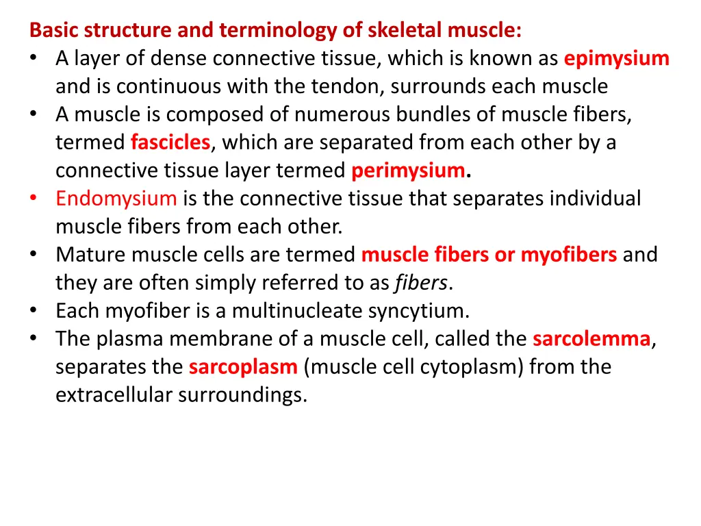basic structure and terminology of skeletal