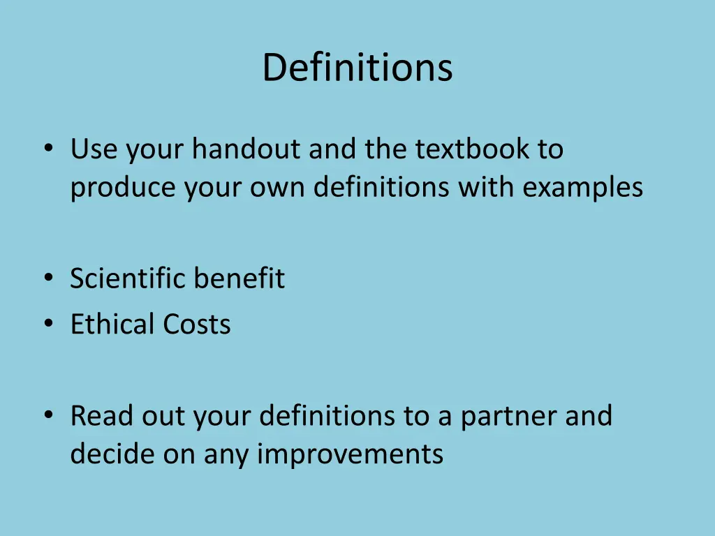 definitions
