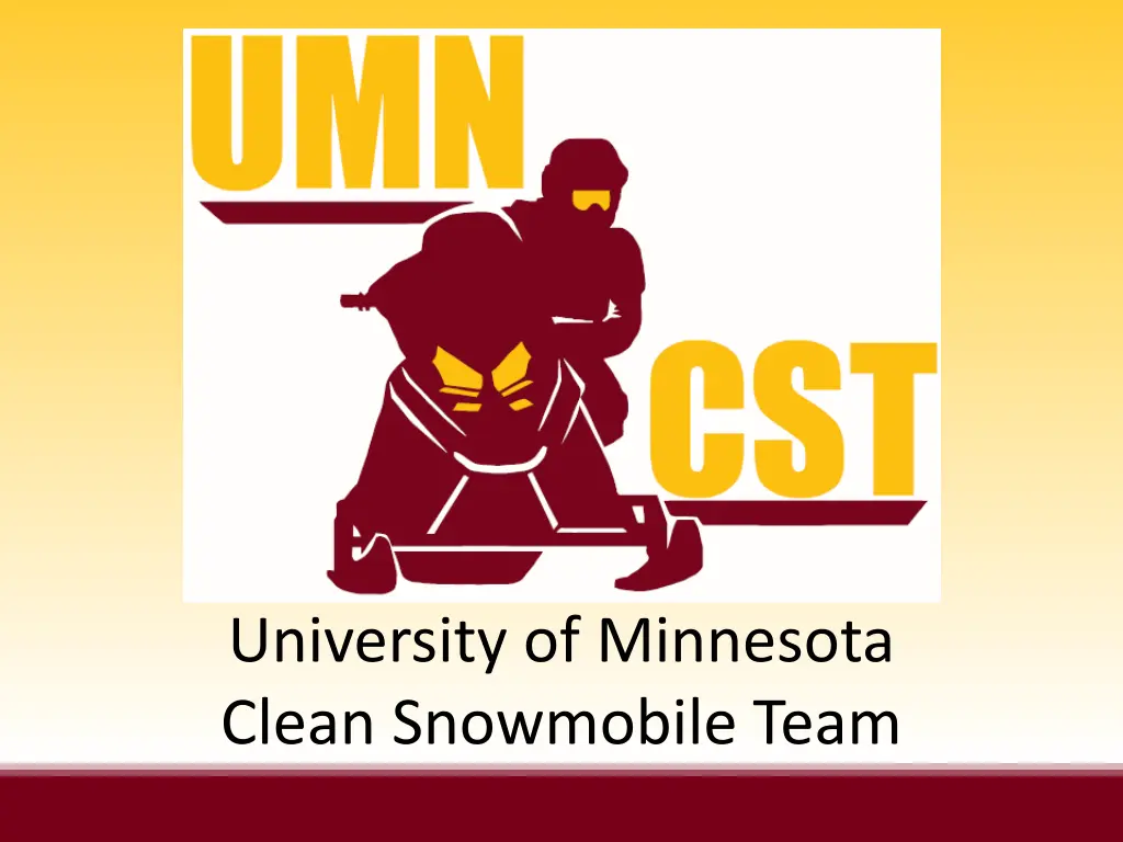 university of minnesota clean snowmobile team 1