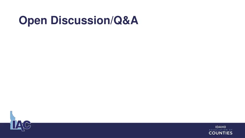 open discussion q a