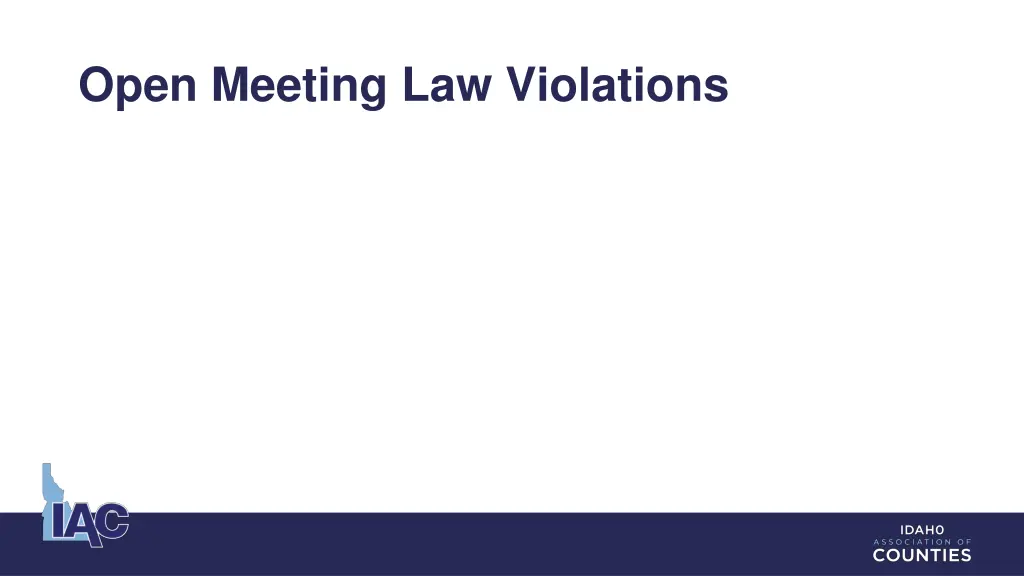 open meeting law violations