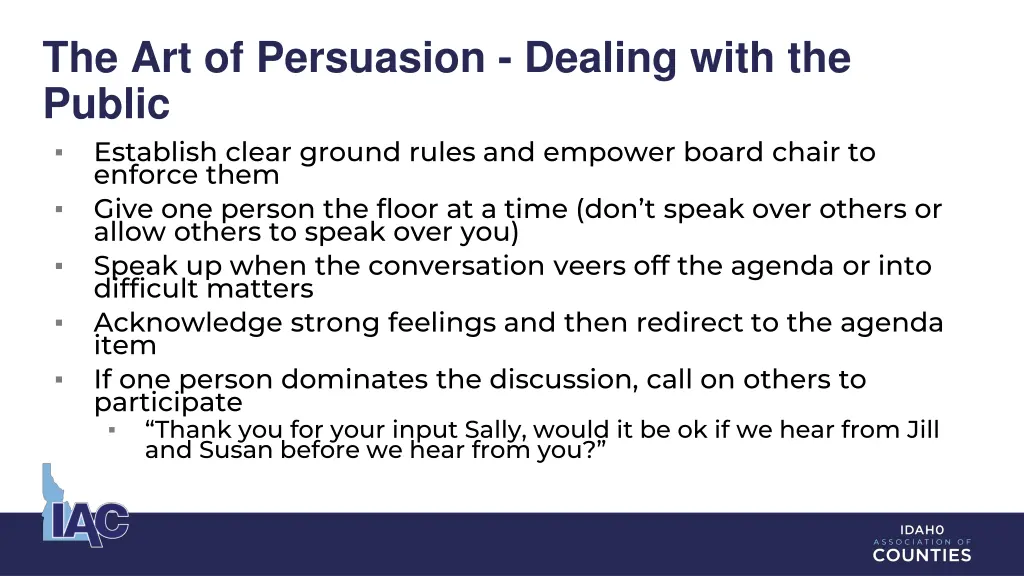 the art of persuasion dealing with the public
