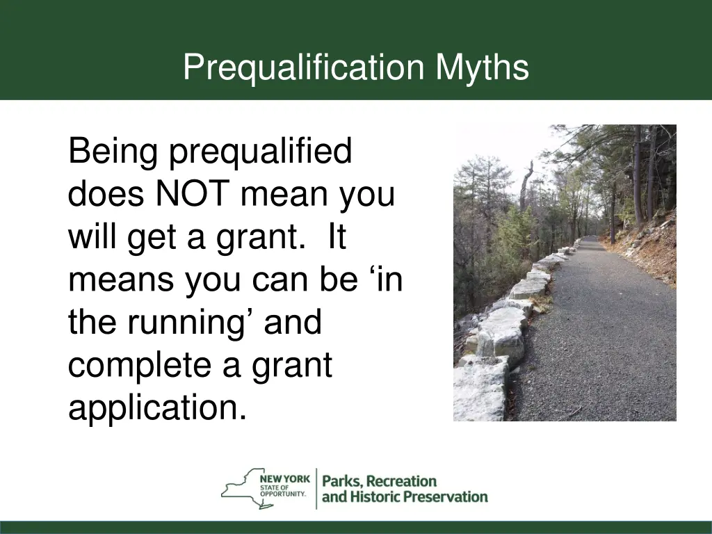 prequalification myths