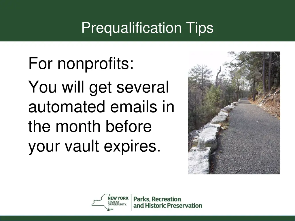 prequalification tips