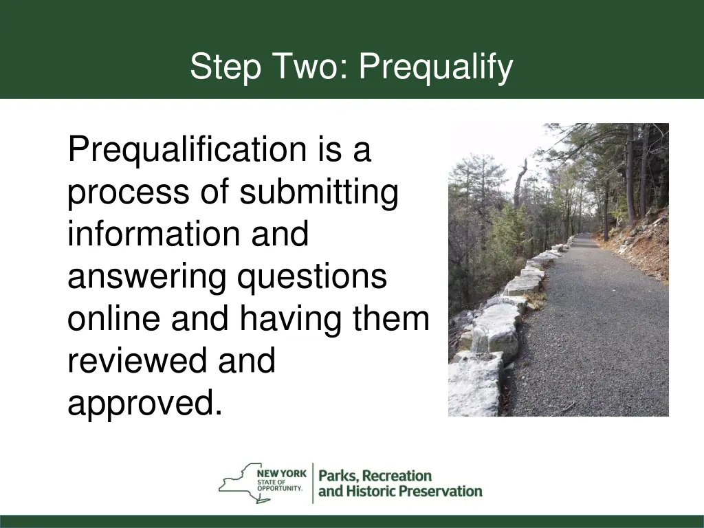 step two prequalify