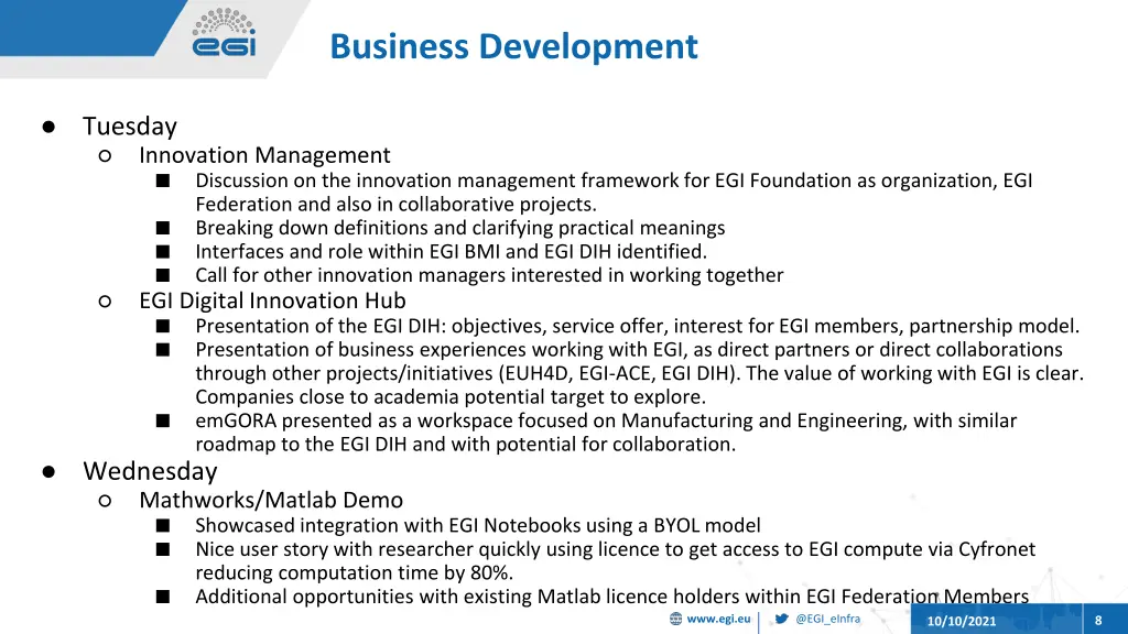 business development