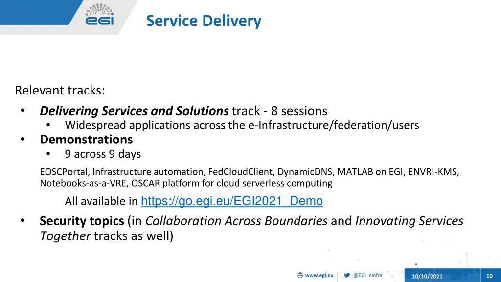 service delivery