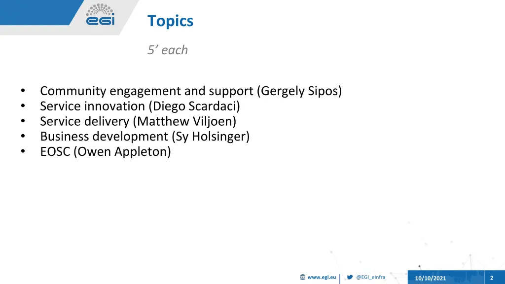 topics
