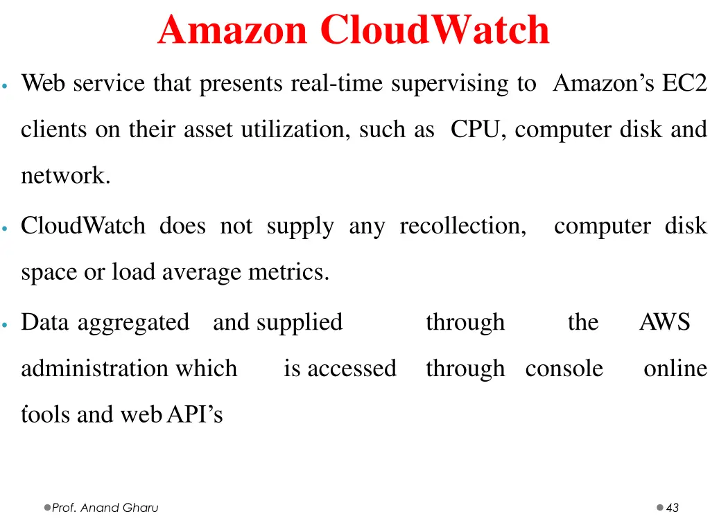 amazon cloudwatch