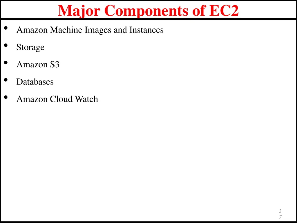 major components of ec2 amazon machine images