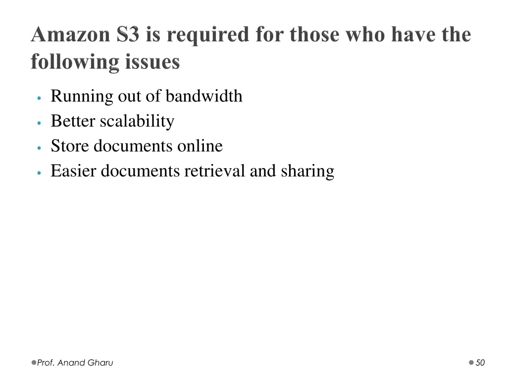 running out of bandwidth better scalability store