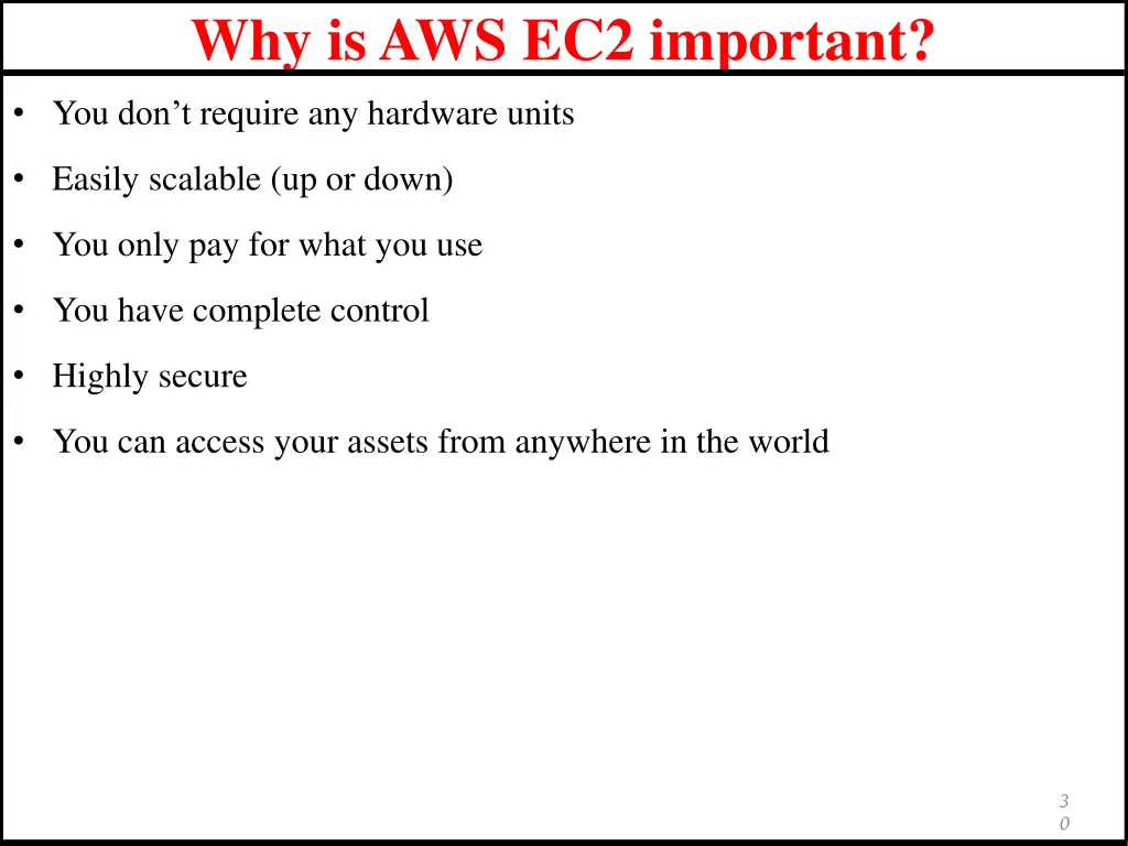 why is aws ec2 important