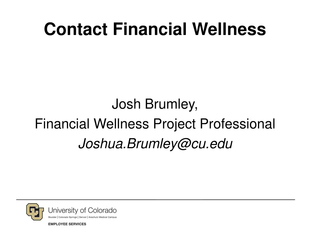 contact financial wellness