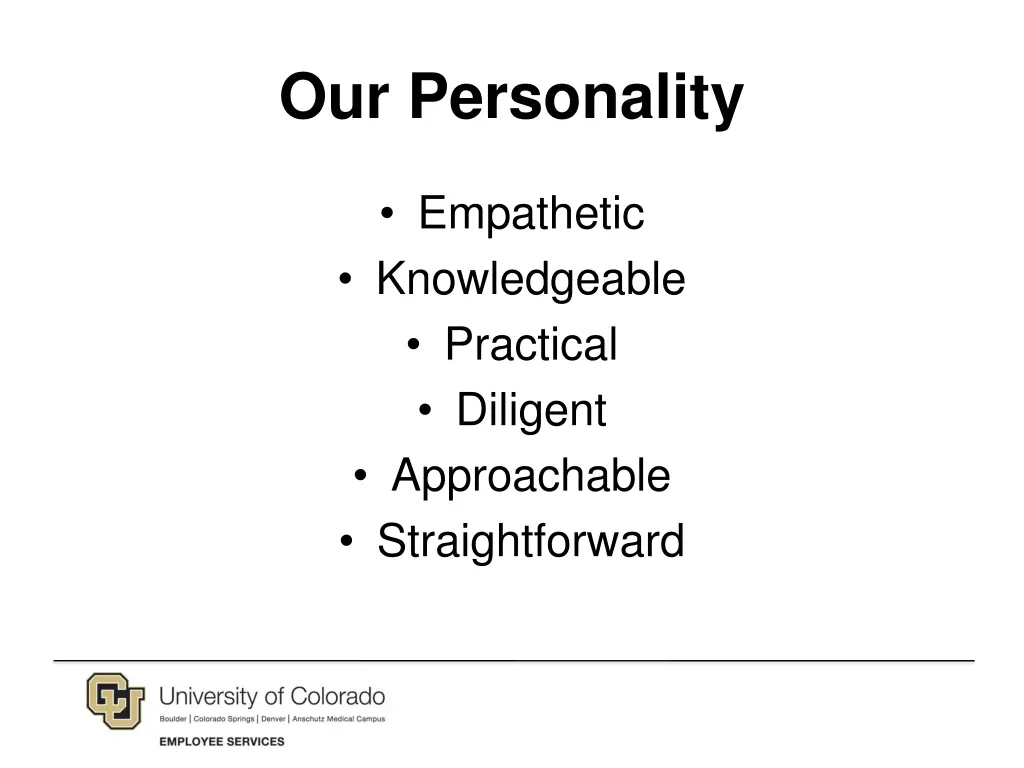 our personality