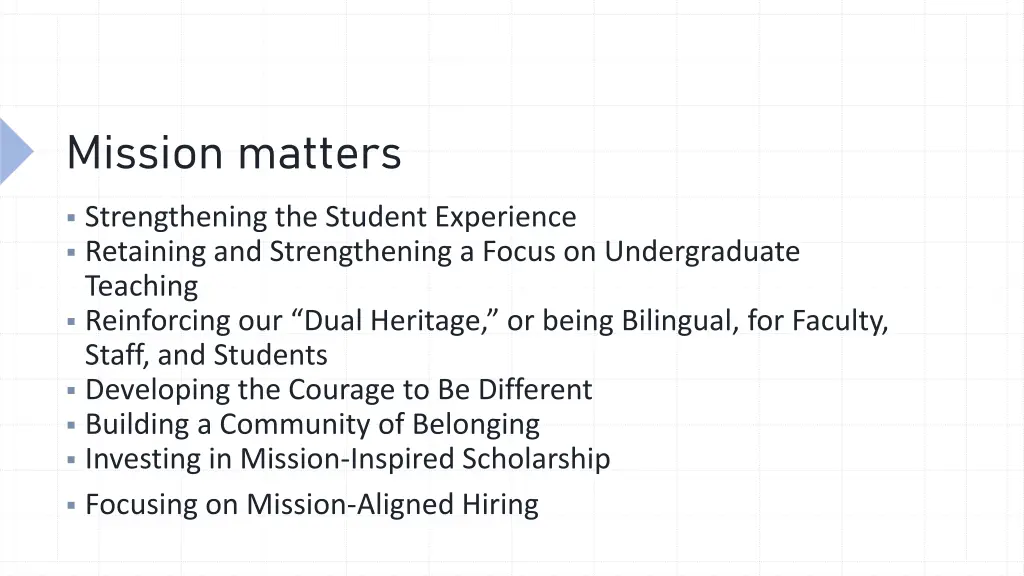 mission matters
