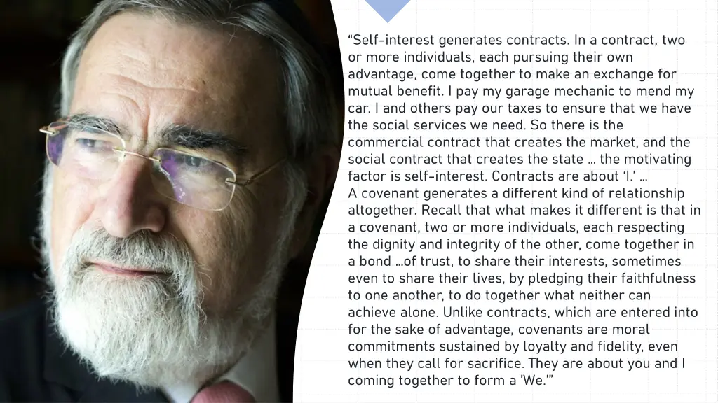 self interest generates contracts in a contract