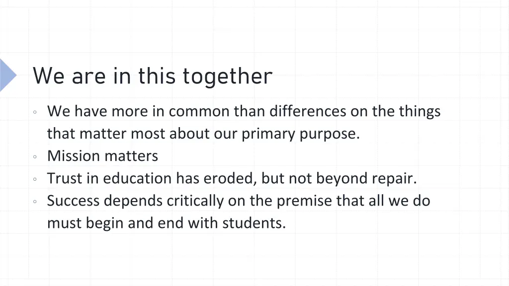we are in this together