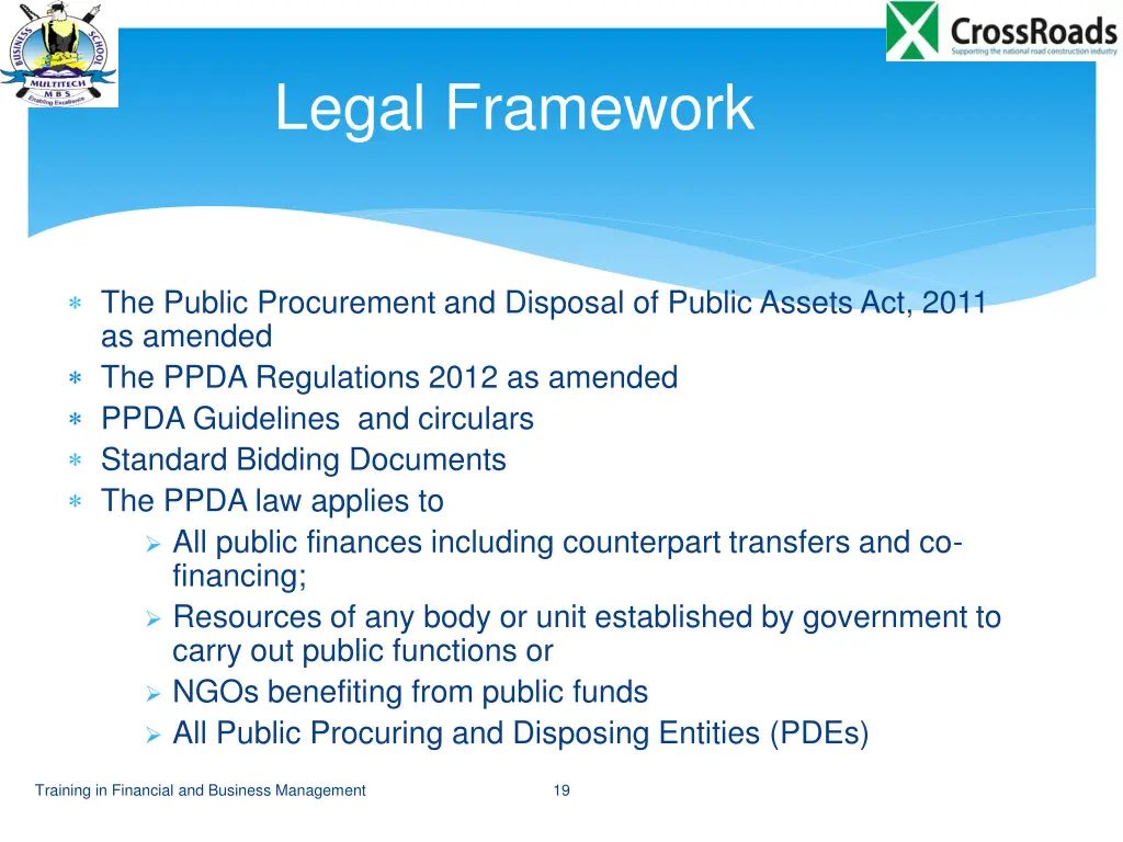 legal framework