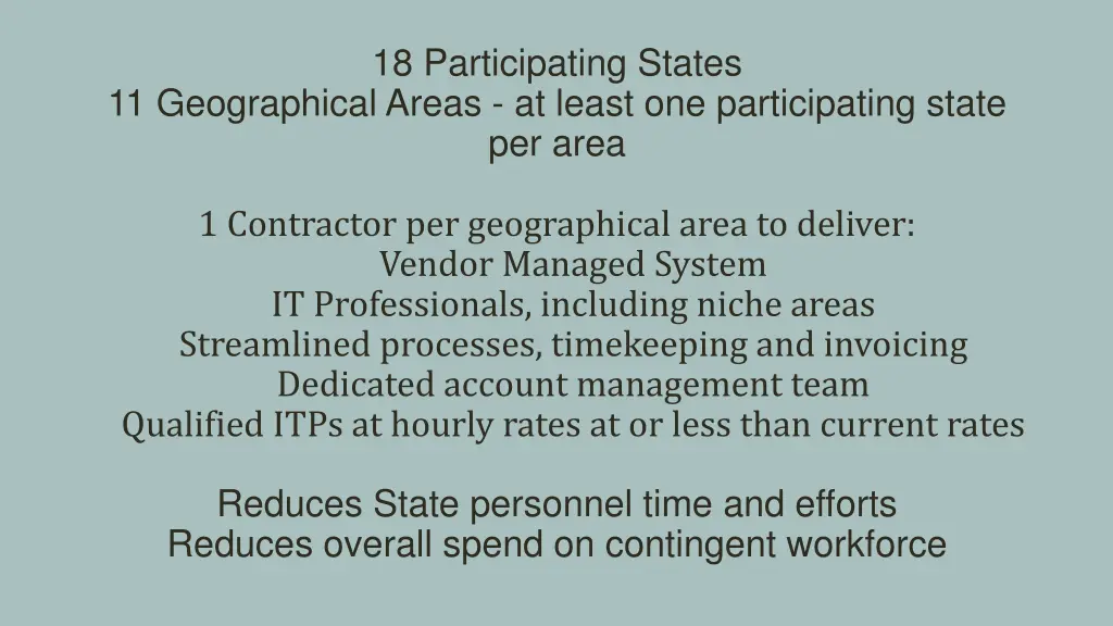 18 participating states