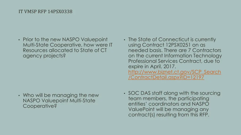 it vmsp rfp 14psx0338