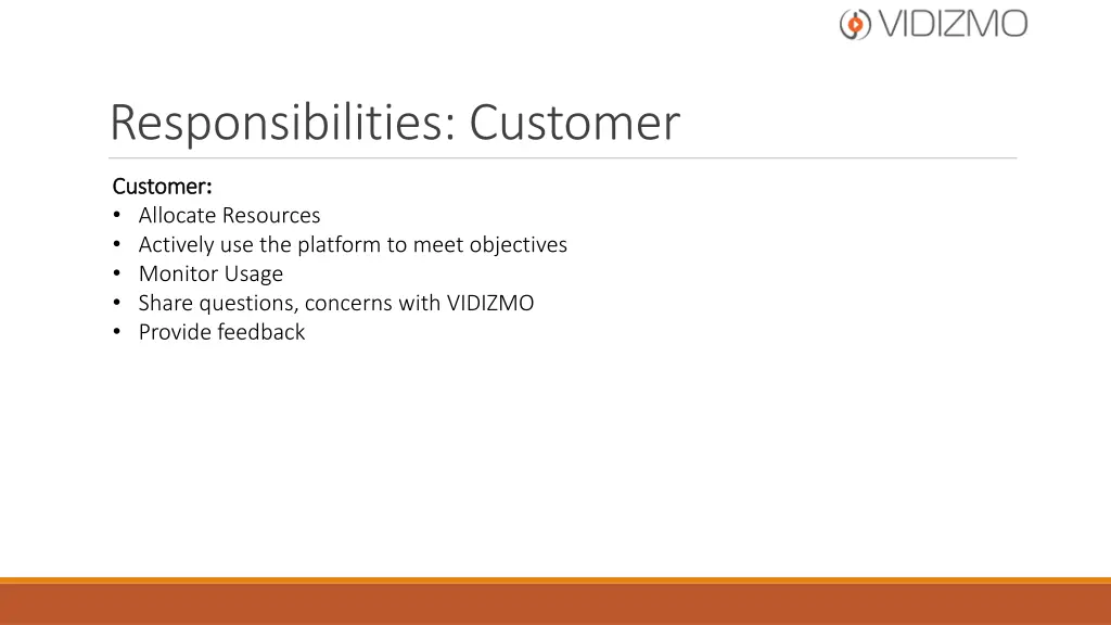 responsibilities customer