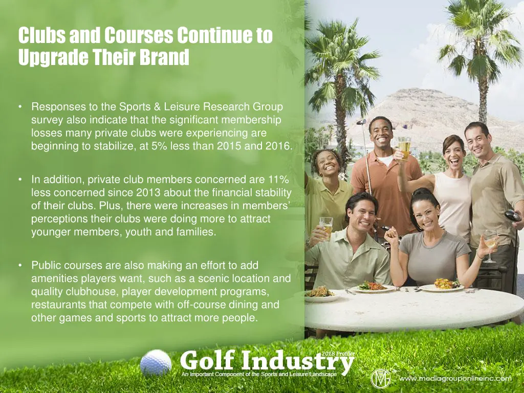 clubs and courses continue to upgrade their brand