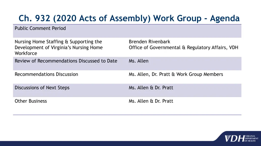 ch 932 2020 acts of assembly work group agenda
