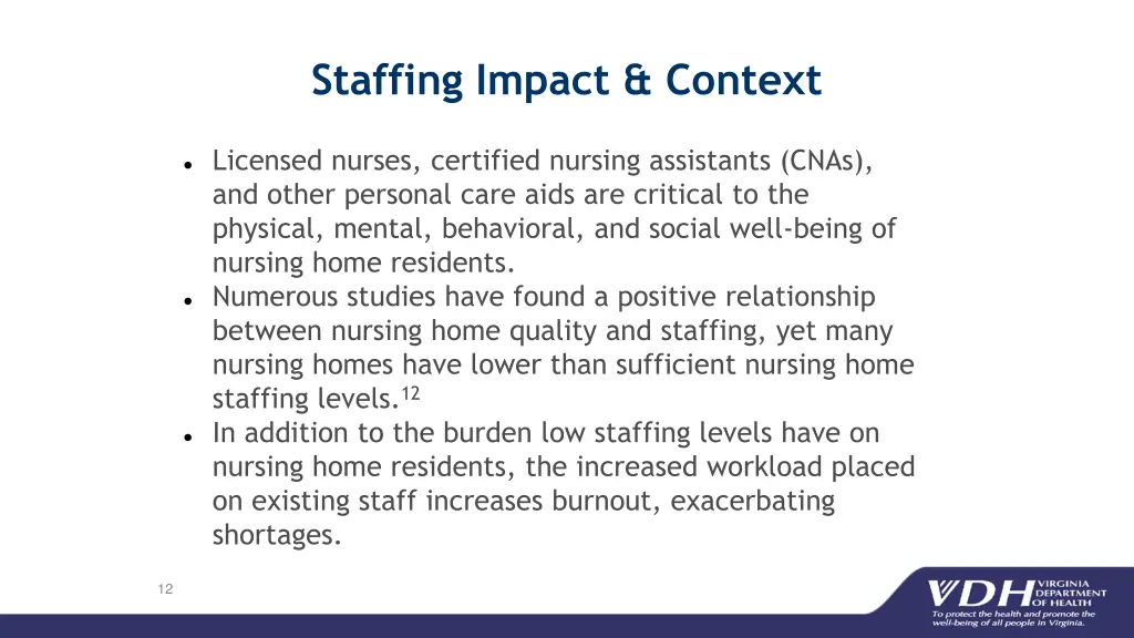 staffing impact context