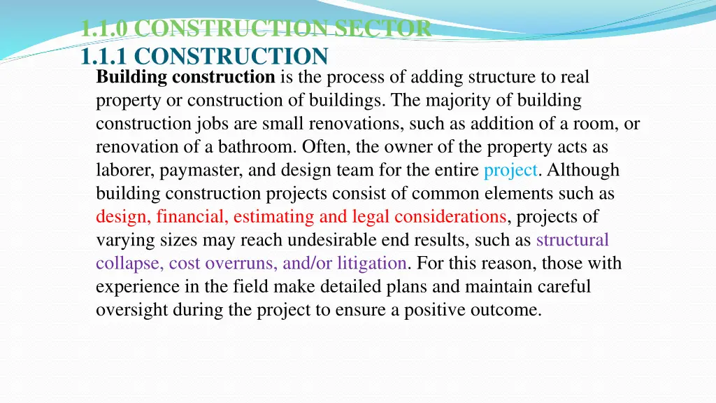 1 1 0 construction sector 1 1 1 construction 1