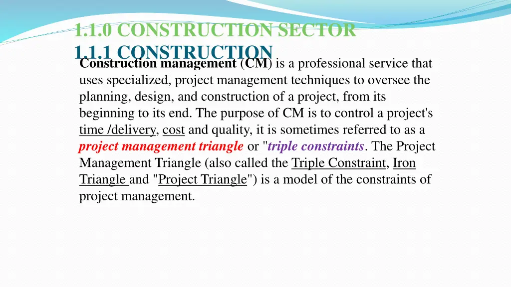 1 1 0 construction sector 1 1 1 construction 3