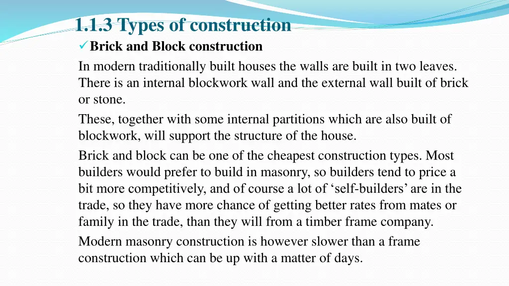 1 1 3 types of construction brick and block